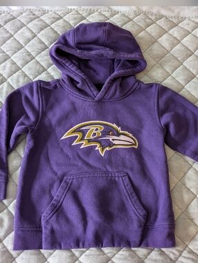 Toddler Kids Baltimore Ravens Hoodie, Purple, Size 3T